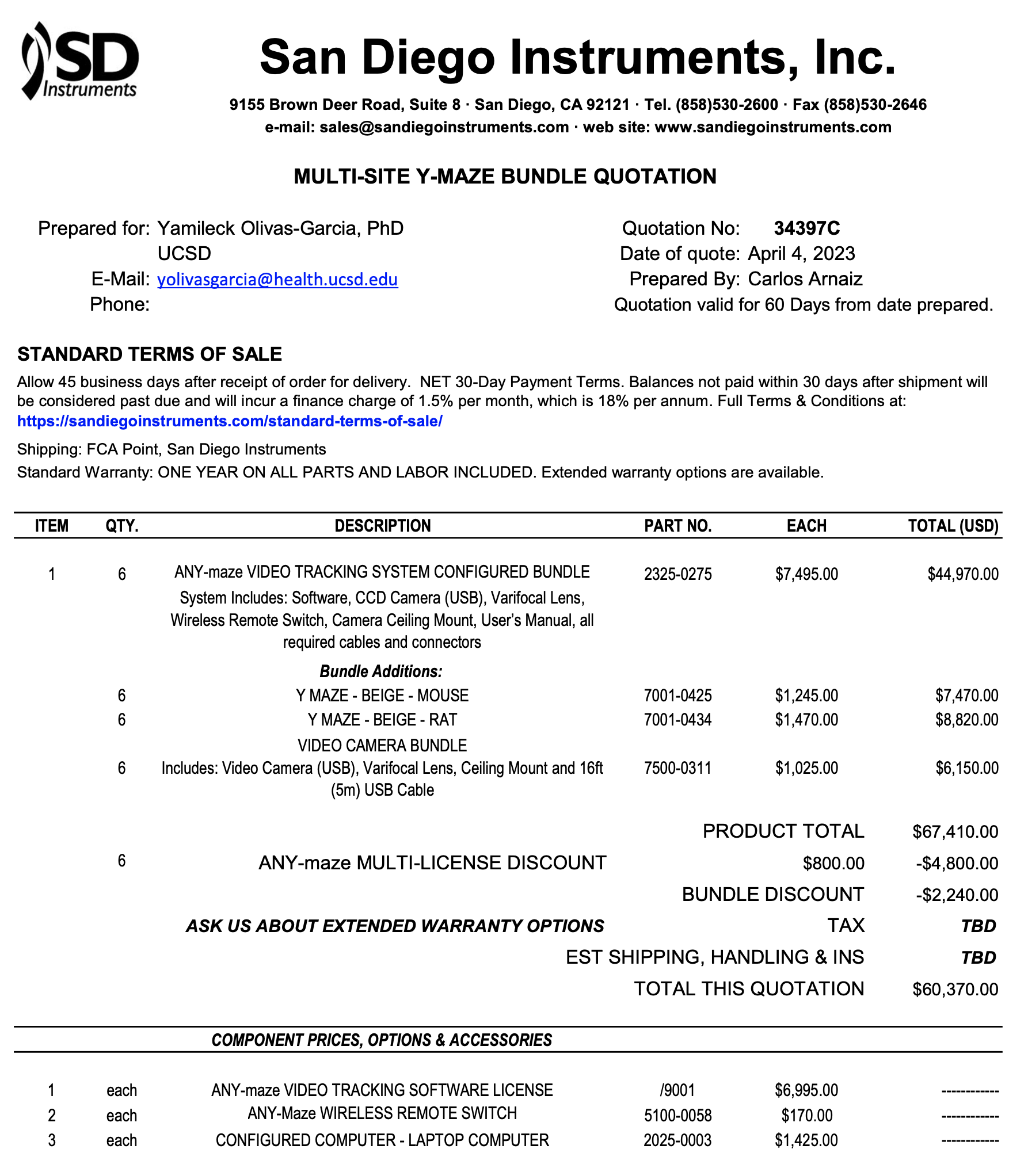 San Diego Instruments